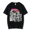 2026 Nueva Camiseta Casual de Jojo's Bizarre Adventure Algodón Alta Calidad Adolescente Moderna Ropa Coreana Camisetas Superiores Hip Hop Universidad Pastel