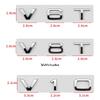 2026 Letter Number Emblem V6T V8T V10 Car Styling Fender Side Rear Trunk Badge Logo Sticker for 4YTFG A4L A5 A6L A7 A8L TT RS7 SQ5