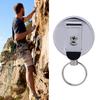 60cm Retractable Pull Chain Recoil Key Ring Keychain Belt Clip Metal Card Holder