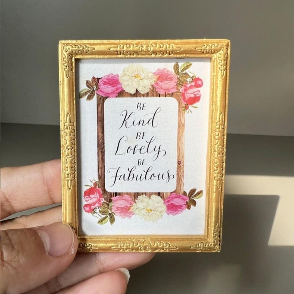 

1:12 Oil Painting Mini Dollhouse Mural High Quality Dollhouse Decor 05