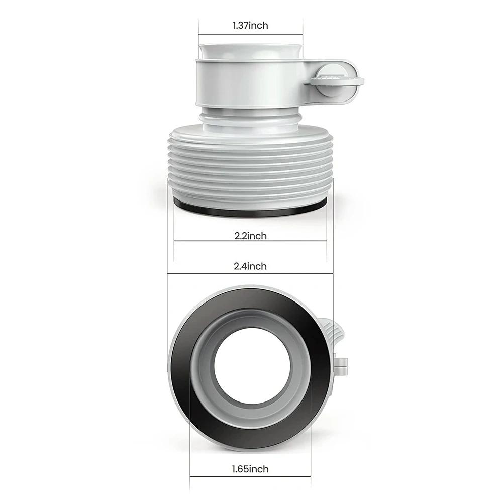Pool Hose Adapter for Sand Pump Replacement Hose Adapter Pool Pump Part with Plunger Valve for Intex Swimming Pool Accessories