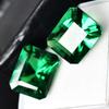 20 Ct NATURAL Garnet EMRALD Shape Green Loose Gemstone   Pair