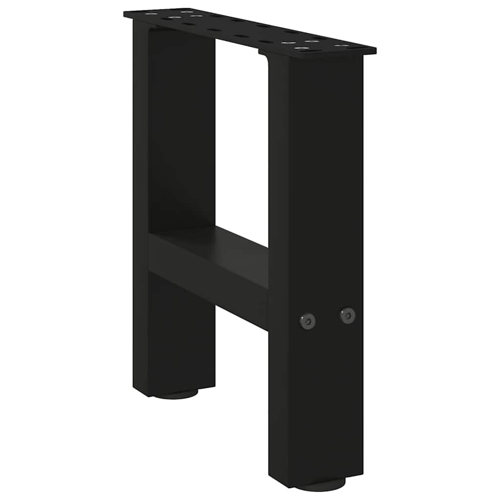 Vidaxl Nogi Do Stolika Kawowego, Czarne, 2 Szt., 30X(30-31) Cm, Stal