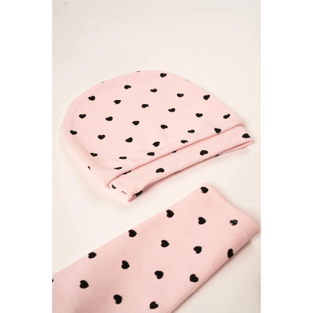 Seturi de descărcare pentru spitalul de inimă, din bumbac pieptănat, 5 piese, haine pentru nou-născut - Ambalat cadou