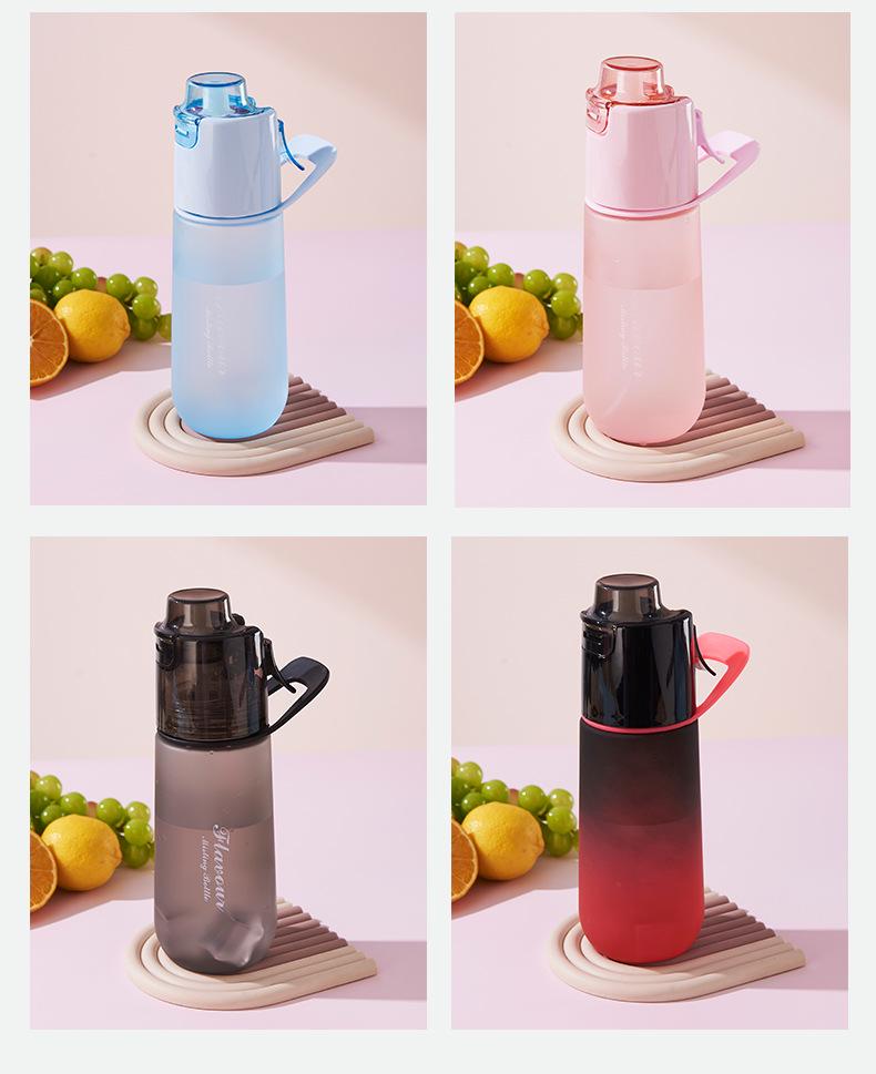Multi-Flavor Fun Water Bottle for Kids: Fruit-Flavored, Aroma Scent, Spray Feature, Flavor-Changing