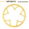 Litepro Folding Bike Crankset with Round Chainrings: 45T, 47T, 53T, 56T, 58T - Square Hole Design
