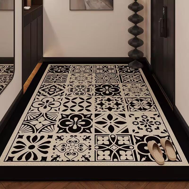 Premium Non-Slip Dirt-Resistant Cuttable Entrance Doormat with Cloth Backing - Easy to Clean Entryway Carpet