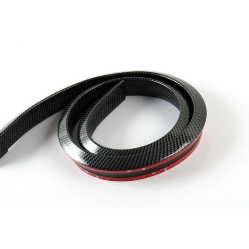1.5 M Car Tail Carbon Fiber Spoiler Rubber Body Kit Trim Sticker Universal