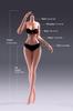 Scale Female Armored Super Flexible Seamless Female Figure Narrow and Full Miniature Action Figure Doll 1/6 Body, 12-inch, Body, Slender, Voluptuous,