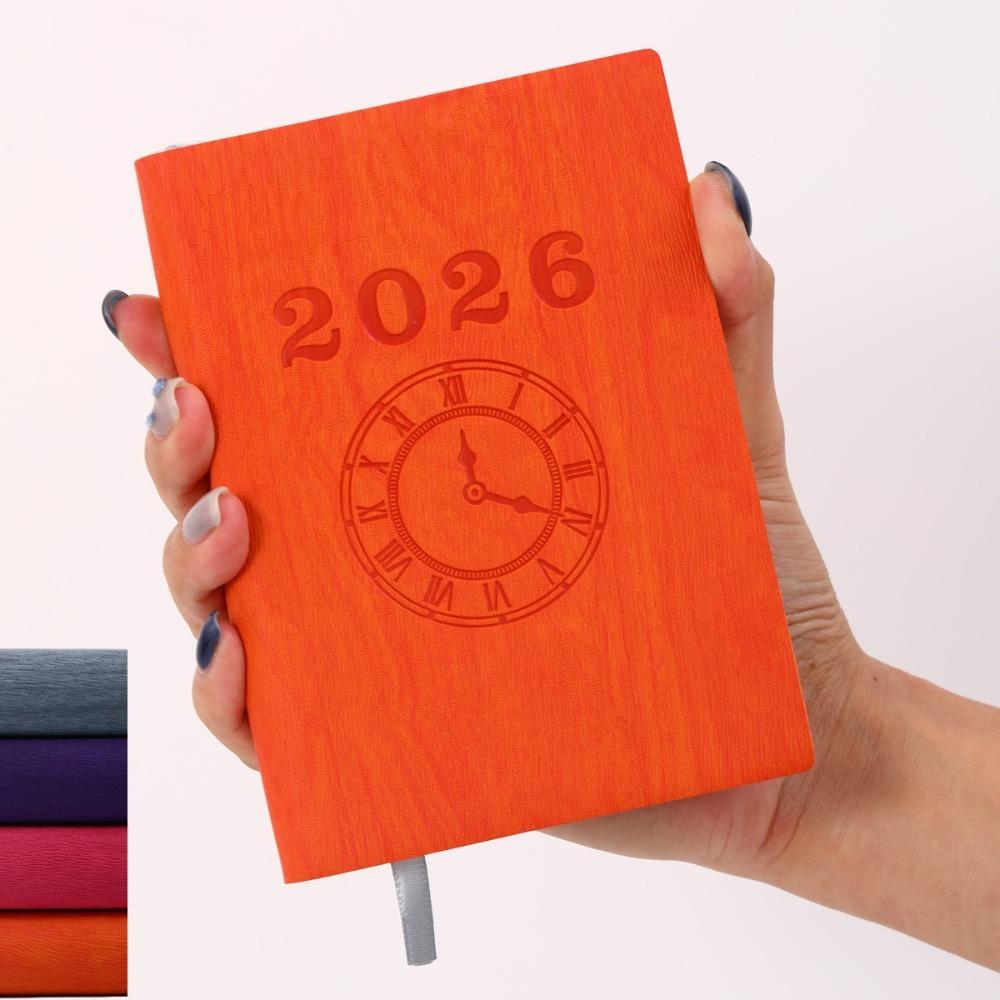 

Multifunctional A6 Schedule Book Creative English Planner Time Management Notebook Business помаранчевий