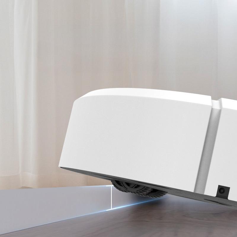 Robot Aspirapolvere Intelligente a Pulsante Casa Tecnologia Nera Lavapavimenti Aspirapolvere Macchina Tutto-in-uno