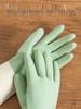 Women's Waterproof Rubber Gloves for Dishwashing, Pot Scrubbing, Vegetable & Clothes Washing, and Home Cleaning.