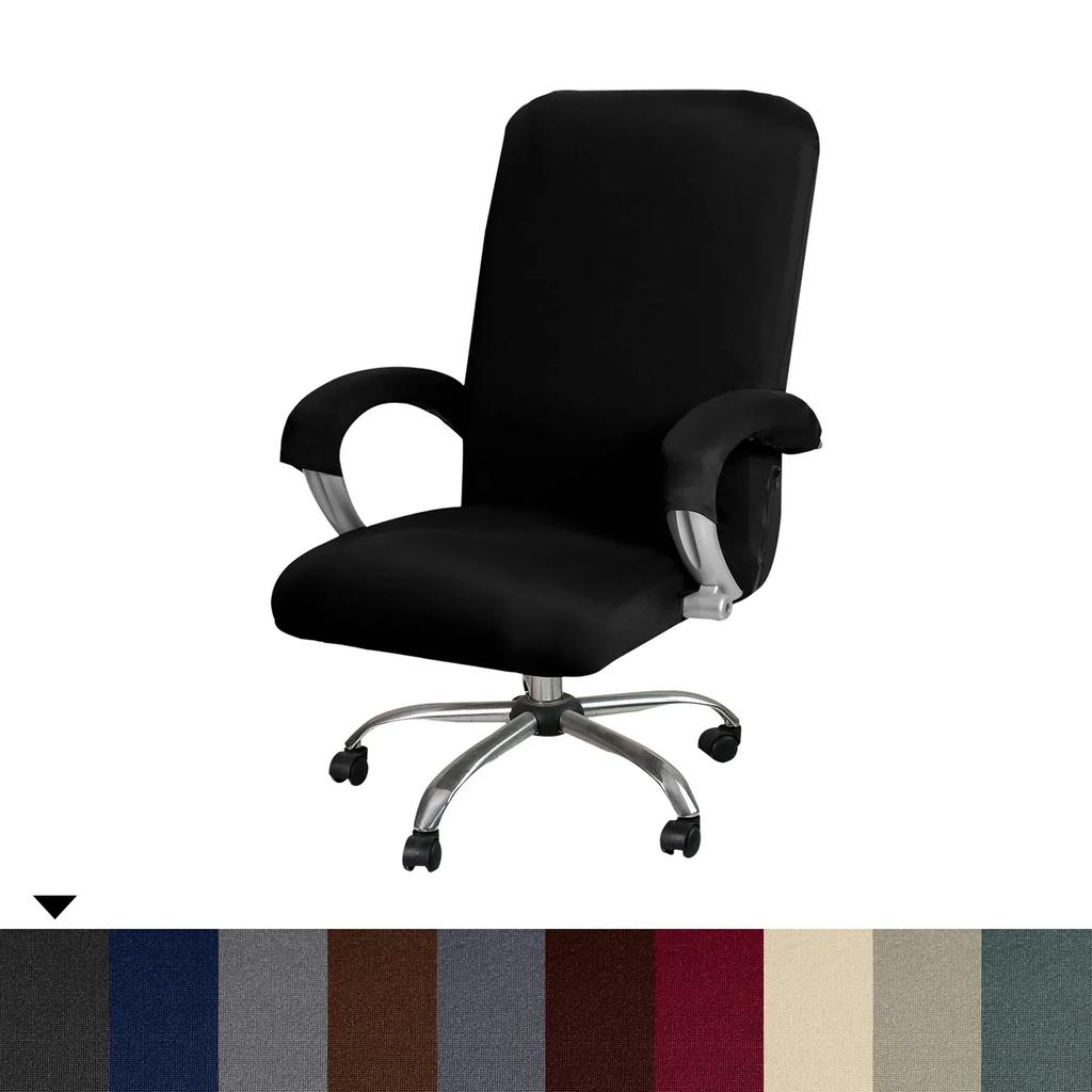 Stretch Executive Chair Cover for Computer Office Chair Cover with Armrests Breathable Cover for Swivel Office Chair