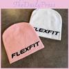 Simple Color Solid Letter Pattern Neutral Casual Warm Knitted Hat Autumn For