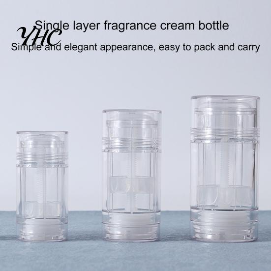 Leerer Deodorantstick 10 Stück 15/30/50G Behälter DIY Sonnencreme Nachfüllbare Flasche Wiederverwendbarer Balsam-Tiegel Drehverschluss Unten Befüllbar Kunststoff Kosmetisch