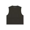 Fear of God Essentials Fall/Winter 2022 V-Neck Sleeveless Vest Unisex Outerwear Off-Black Grey FOG-FW22-255