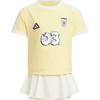 Children Aged 3 7 Years Old Skirt Set TrackSportswear Set Yellow/Jade White JM3457