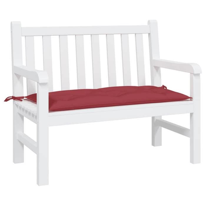 VidaXL Garden Bench Cushion, Bench Cover with Ties, Waterproof Outdoor Cushion Patio, Bordeaux Red 361820