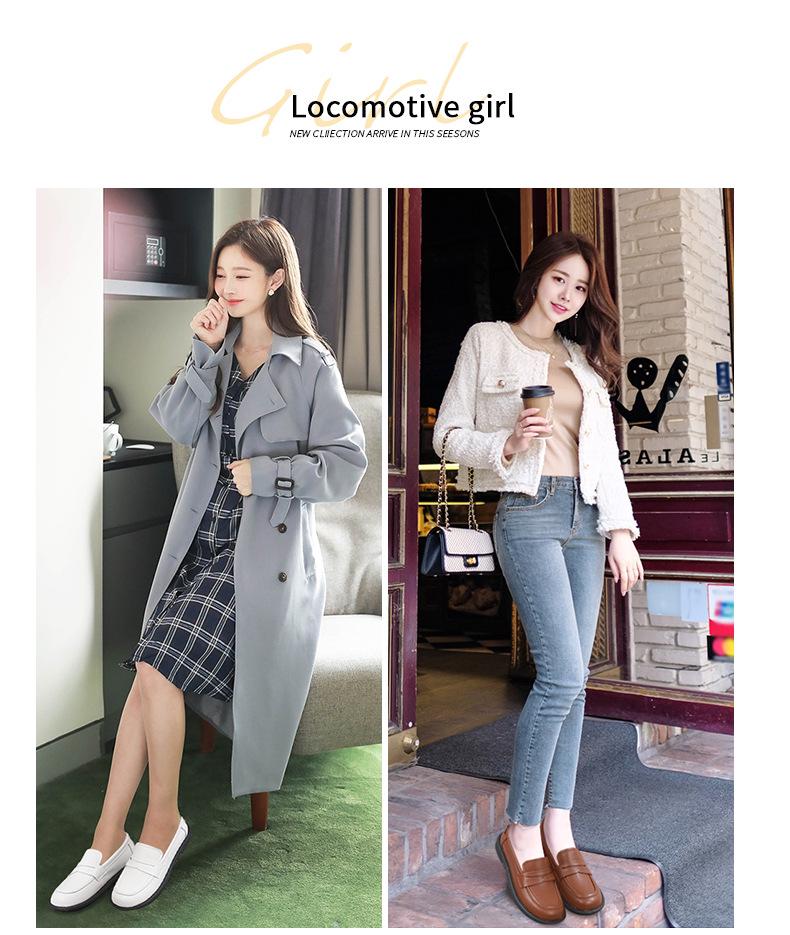 Autumn 2022 Korean Style Casual Slip-on Loafers for Middle-aged and Elderly Women