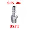 1/8" 1/4" 3/8" 1/2" 3/4" BSP NPT Male Female To 4 5 6 8 10 12 14 16 19 25 mm Hose Barb 304 Stainless Steel Pipe Fitting Connetor
