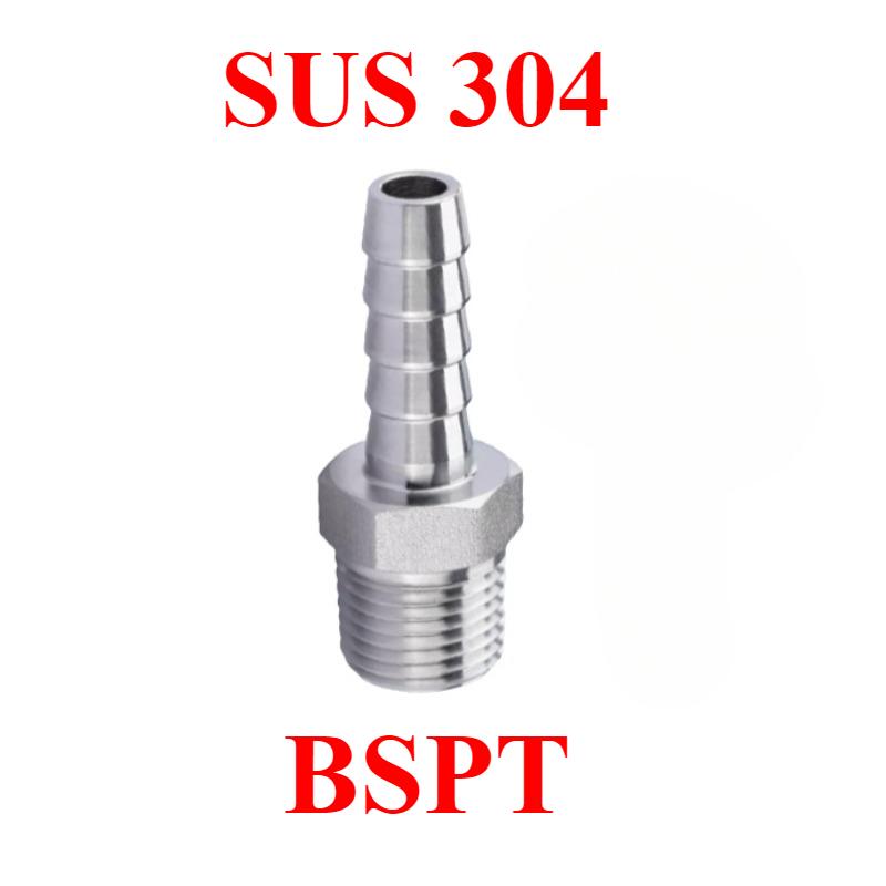 

1/8 1/4 3/8 1/2 3/4 BSP NPT Male Female To 4 5 6 8 10 12 14 16 19 25 mm Hose Barb 304 Stainless Steel Pipe Fitting Connetor 6mm Barb OD&1/8