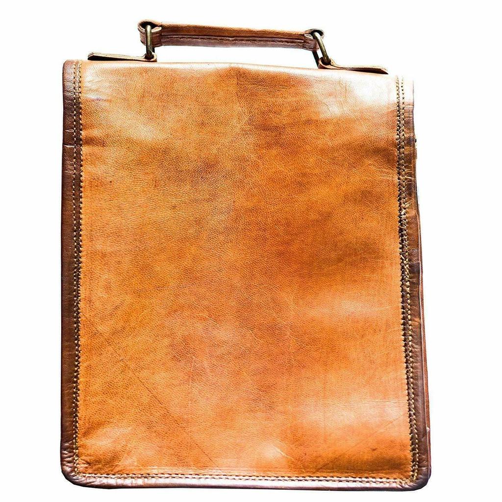 Messenger Bonafide Brown Leather Vintage Bag Shoulder Laptop Bag Briefcase