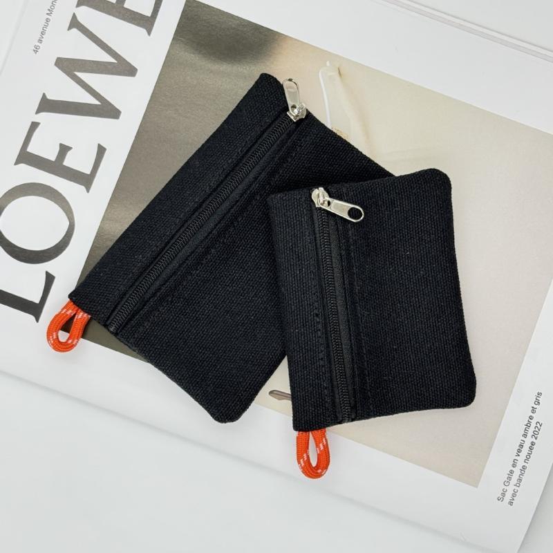 Canvas Mini Coin Purse Simple Zipper Solid Color Key Money Storage Pouch For Women Men Kids Cute Wallet