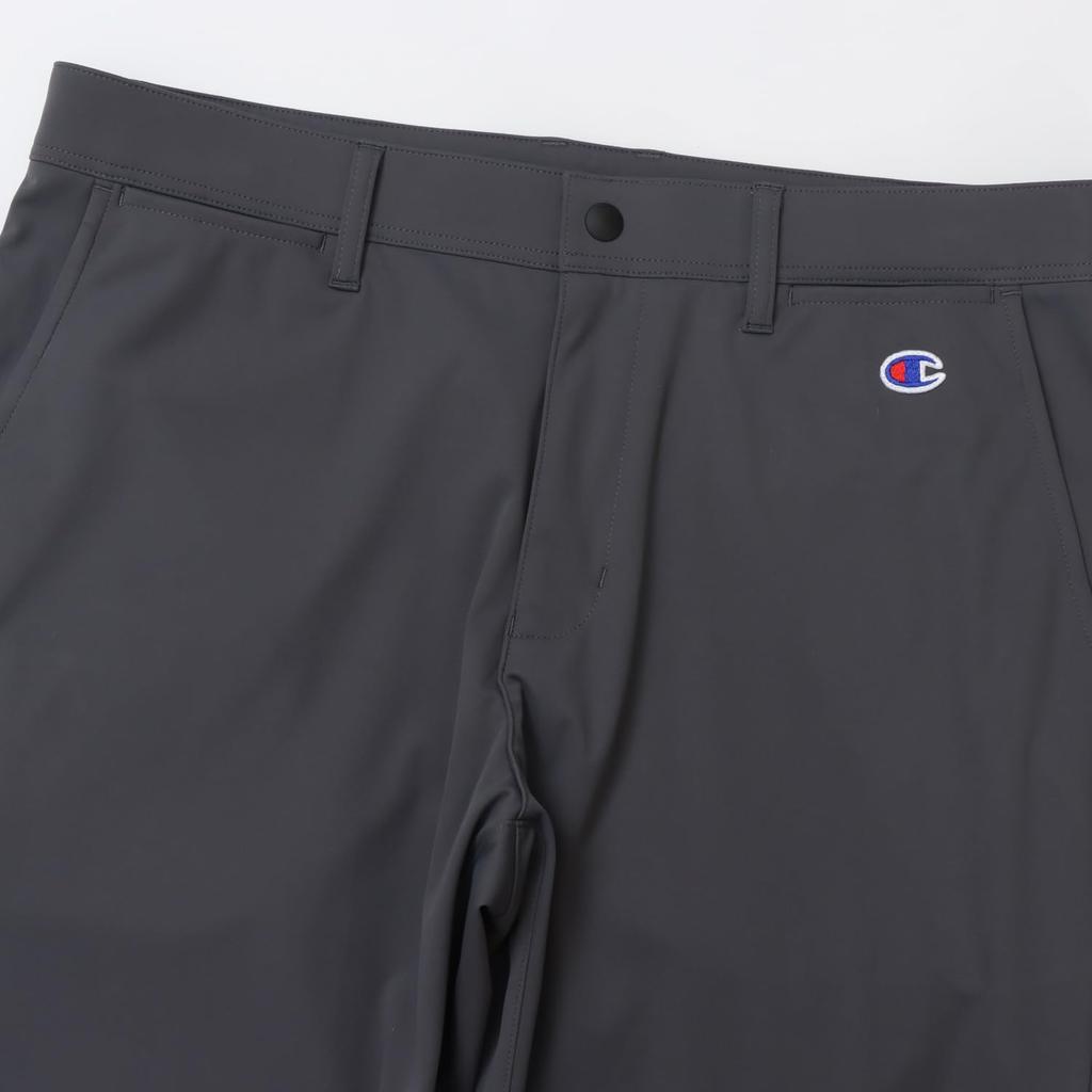 Electrostatic Care Stretch Water Repellent Windproof Script Logo Long Pants Golf Charcoal [Champion] Men's C3-ZG203
