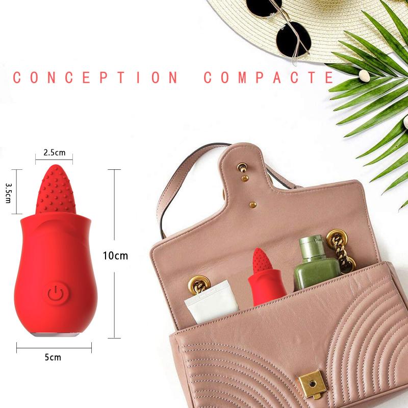 Tongue Licking Vibrater Women Tongue Toy Clit Stimulation Clitoral Stimulator Nipple G Spot Female Vibrators Games for Couple Pleasure Mini Vibrator