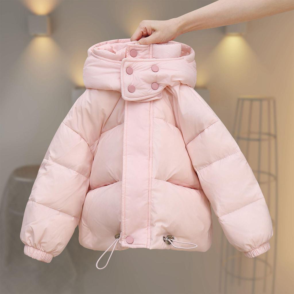 2025 Autumn/Winter Kids' Thick Hooded Down Jacket - Stylish Outerwear for Boys and Girls