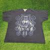 Vintage Y2K Dream-Catcher Wolf Shirt 2XL/3XL 27x29 Black