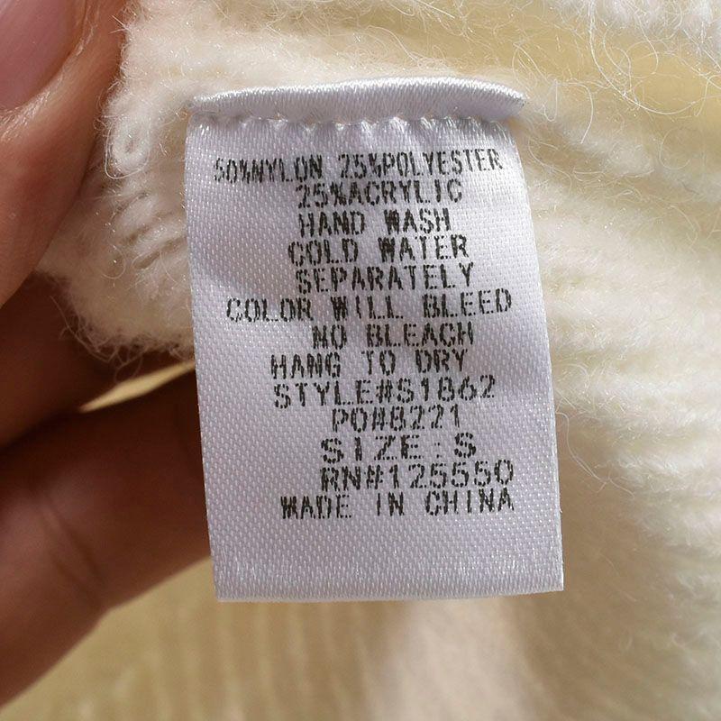 High Neck Short High Waist Long Sleeve Pullover Top Bottoming Shirt Knitting Sweater Pure Color Fall and Winter Thick Women's Inner