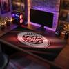 Girona FC Theme Pattern Mouse Pad, Soccer Logo Design XXL Gaming Desk Mat Non-Slip Computer Mouse Pad