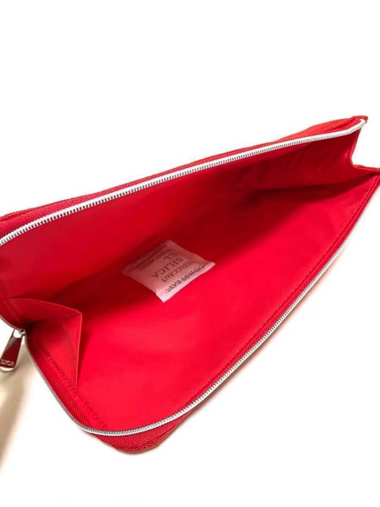 Dior Beauty Cute Makeup Cute Accessory Case Pouch, Pouch, Red, Slim, Makeup, Cosmetics, [Used]