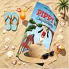 Pippi Longstocking Print Beach Towel, Versatile Lightweight Absorbent Beach Towel for Pool Surf Yoga Bathroom, Perfect Birthday Holiday Gift