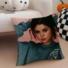 S-Selena Gomez Kissenbezug Leinen Kissenhülle Weich Atmungsaktiv Schutz Couch Zimmer Dekoration