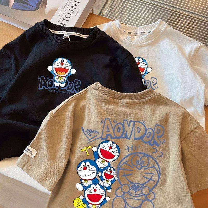 Boys Summer Cotton Cartoon Short Sleeve T Shirt Baby Round Neck Undershirt Kids Stylish Top