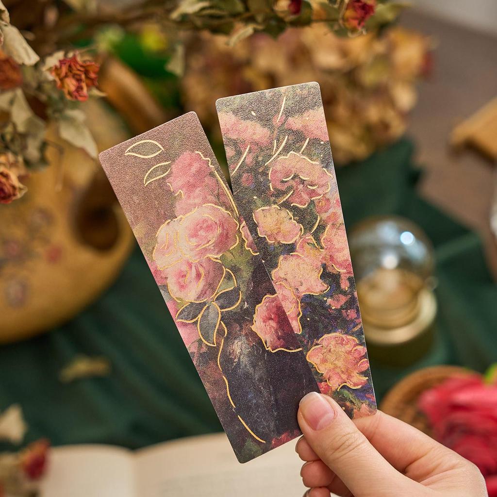 Dream Island Series: Early Hot Stamping PVC Floral Bookmark