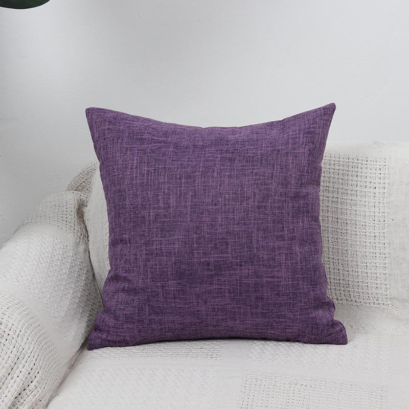 Pevná povlak na polštář z lnu a bavlny Jednoduchý povlak na polštář Severský Boho dekor Accentuální povlak na polštář na pohovku 45x45 cm 2 ks