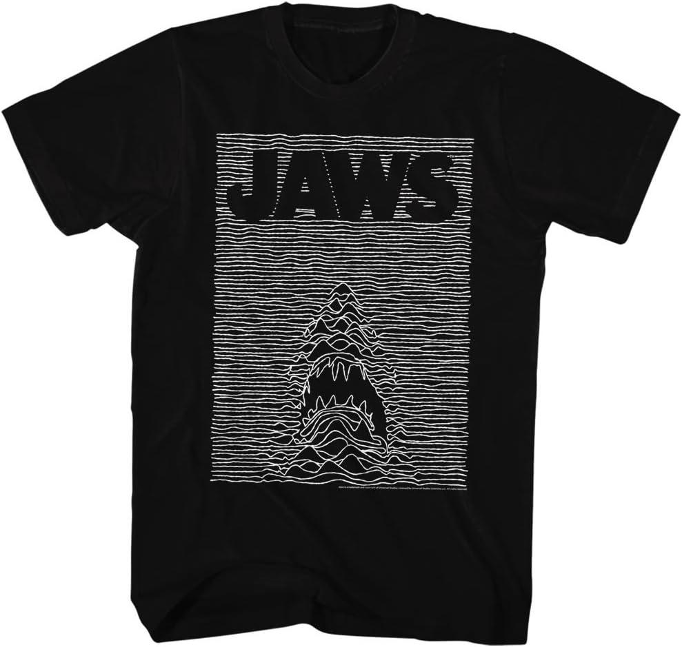 Челюсти Высокая Футболка Волны Рябь Кинопостер Черная Футболка XXXXXL чёрный