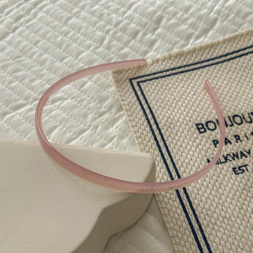 Translucent Head Hoop Band Plastic Head Bands Women Hairband For Girls Non-slip Toothed Hair Hoop Headwear Hair Accessories