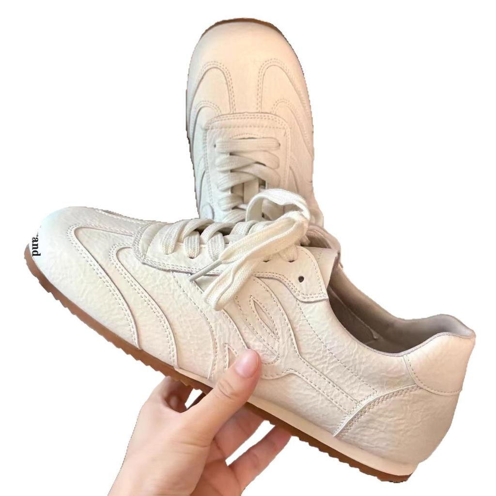Retro kleine weiße Schuhe Damen 2025 neu Herbst vielseitig weichsohlig Agande Trainingsschuhe rutschfest lässige Sportschuhe