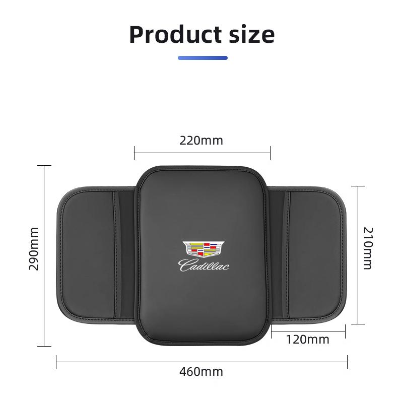 Car Armrest Pad Center Console Arm Rest Box Cover Protective Mat For Cadillac Escalade CTS ATS SRX STS XT5 XT4 XT6 XTS CT4