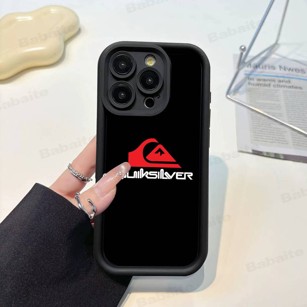 Q-QuiksilverS LOGO Handyhülle Für IPhone 17 16 15 13 11 12 14 Pro Max Plus Silikon Hülle Schale