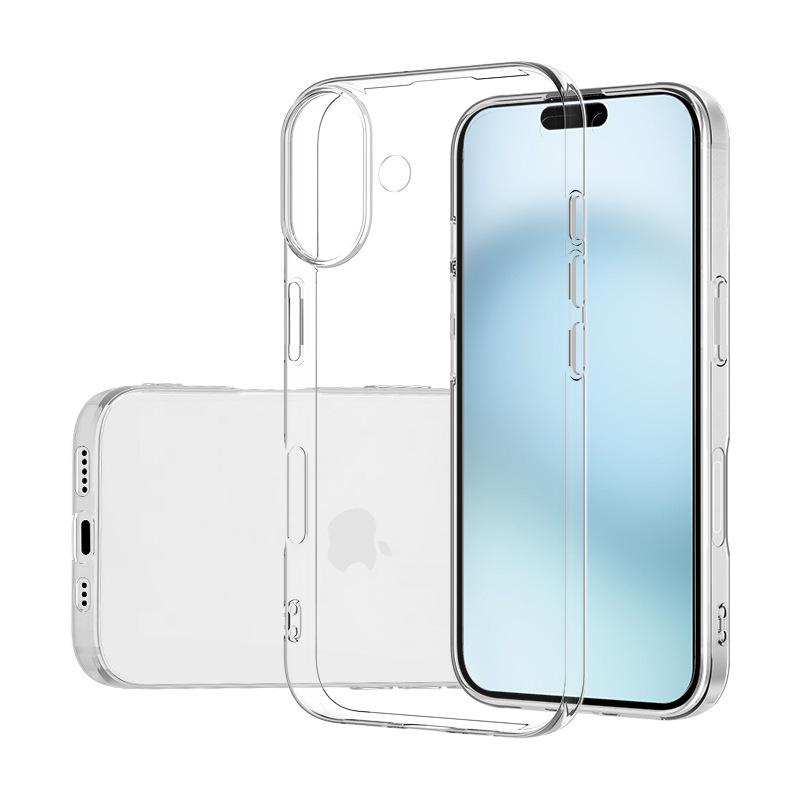 Ultra Thin Crystal clear Silicone TPU Case For iPhone 16 Pro Max Plus plus Fit Protective Silicone Transparent Soft Back Cover