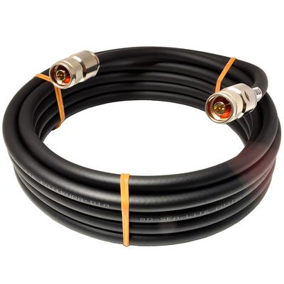 RADILA 8DSFA Conector N en ambos extremos Adoptado por Fujikura Radioaficionado tipo N de baja pérdida Juego de cables coaxiales Para conexión entre dispositivos Puente Relé