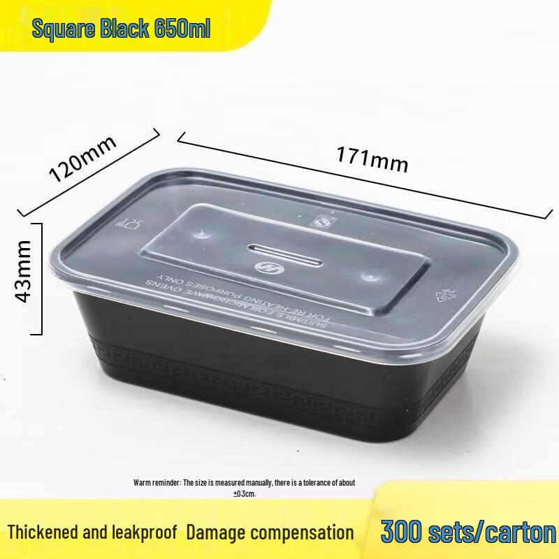 

JingJingRS Disposable Rectangular Lunch Boxes