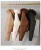 Women's Short Cotton Jacket with Warm Velvet, Fluffy Hood, Big Fur Collar, Petite Winter Outerwear, 2025 Trendy Style.