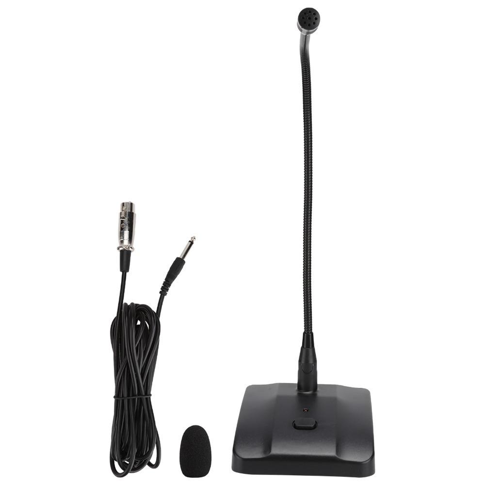

With Mute Button Desktop Wired Microphone 360° Adjustable Heart Shape Directivity Cardioid Condenser Microphone