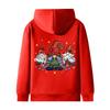 Women's Hooded Plush And Thick Warm Printed Loose Cardigan Jacket